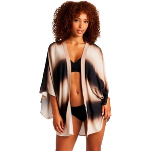 PROTEST Fade short sleeve kimono - Beige (Bamboo Beige)