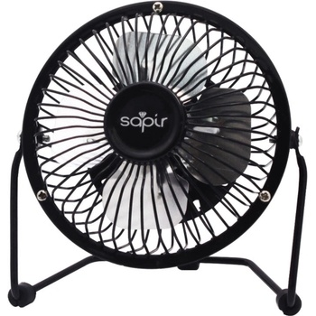 Sapir Настолен usb вентилатор sapir sp 1760 usb4, 2.5w, 5v, Перки 10 см, Черен (1760100007)