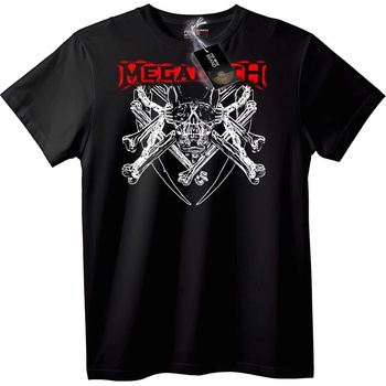 NOONEBRAND Тениска Megadeth Череп и Кости - S, Black
