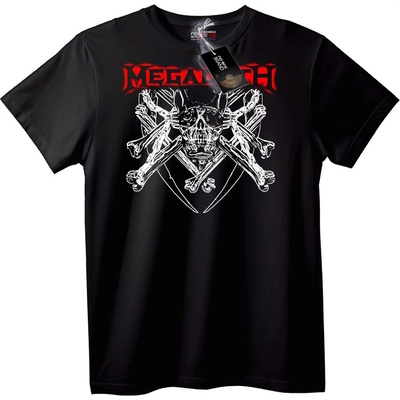NOONEBRAND Тениска Megadeth Череп и Кости - S, Black