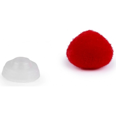Čumáček - sametový červený 1,0 x 1,2 cm