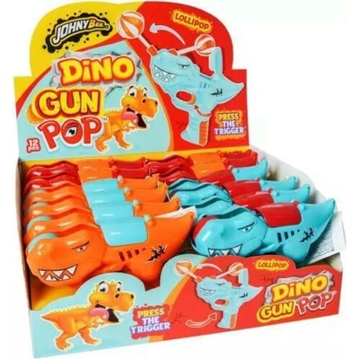 JohnyBee lízatko dino gun pop 12 x 10 g