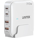 Unitek P1228AWH01-EU GaN зарядно устройство 70W 2x USB-C 2x USB-A (P1228AWH01-EU)