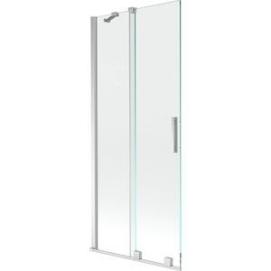 Mexen Velar двукрила плъзгаща се вана 85 x 150 см, прозрачна, хром - 896-085-000-01-01 (896-085-000-01-01)