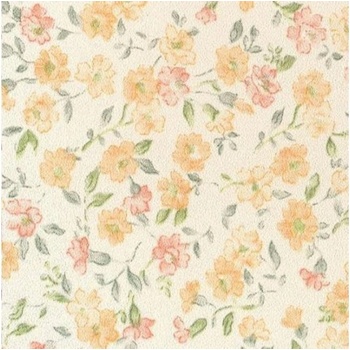 Patifix Самозалепващо фолио оранжеви цветя - ширина 45 см