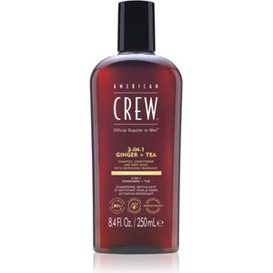 American Crew 3 in 1 Ginger + Tea 3 в 1 шампоан, балсам и душ гел за мъже 250ml
