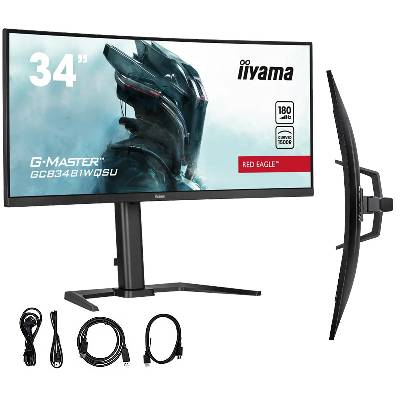iiyama G-Master GB3467WQSU Red Eagle 34" VA LED 180Hz 0,3ms zakřivený monitor FreeSync Premium