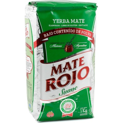 Mate Rojo Čaj Yerba Maté Suave 1000 g