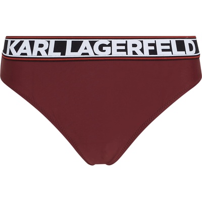 KARL LAGERFELD Долнище на бански тип бикини червено, размер S