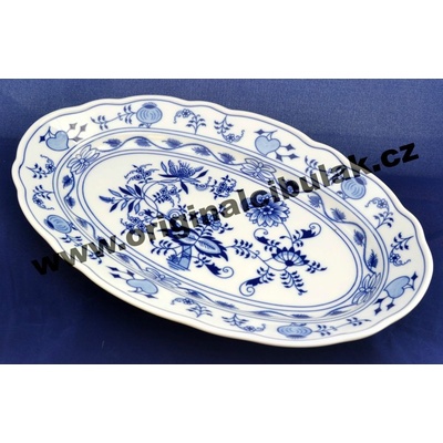 Český porcelán Dubí Mísa oválná 10070 Cibulák 35 cm
