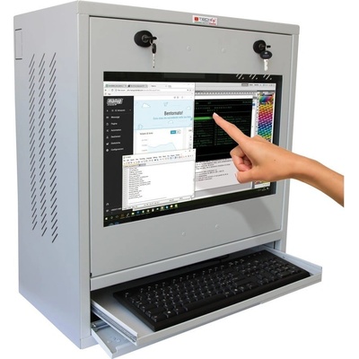 TECHLY ICRLIM10SV Индустриален компютърен шкаф и 22 сензорен монитор (ICRLIM10SV)