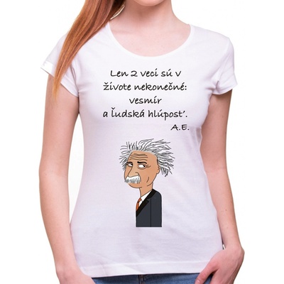 Coolsign Tričko A.Einstein citát biela