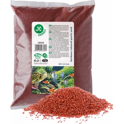 JK ANIMALS křemičitý písek bordó 2 kg