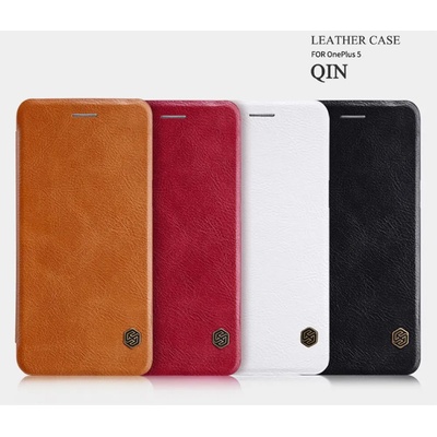 OnePlus 5 Nillkin Кожен Калъф и Протектор