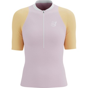 Compressport Дамска тениска Compressport Women's Trail Racing Postural S/S Top Running shirt - Roseate / Orange (916-3351-0214)