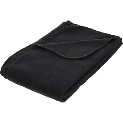 Atmosphera měkká teplá fleecová deka černá 125x150