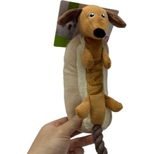 PET Plyšový hotdog s ocáskem 33 cm