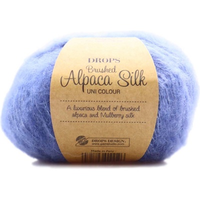 Drops Brushed Alpaca Silk UNI 13 džínově modrá