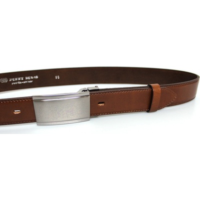 Penny Belts pánský společenský kožený opasek koňakový- 60035-020-4PS-48