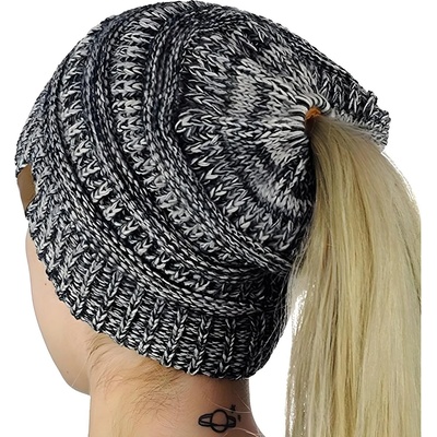 HARAHU Шапка ro-36597 - Черно / Бяло kp36597 (ro-36597)