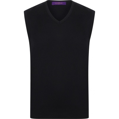Henbury pánska pletená vesta H724 Black