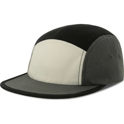 Atlantis Headwear K Darwin 5 panelová COT330300arb99 white/black Bílá/černá/šedá tmavá