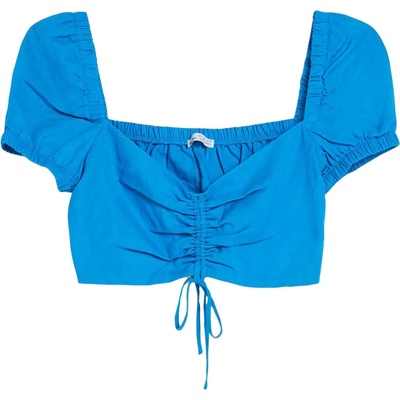 Bershka Блуза синьо, размер L