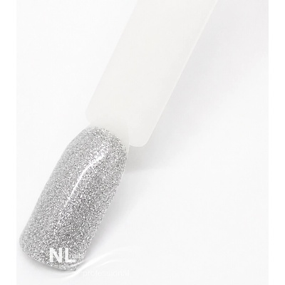 NL nails professional Uv Led barevný gel glitter silver 5ml