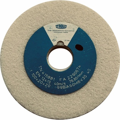Tyrolit 99BA60M8V40 Brúsny kotúč 100 x 20 x 20 mm 60 T415881