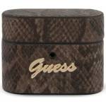 Guess Калъф Guess за AirPods Pro, кафяв, Python Collection GUACAPPUSNSMLBR