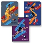 Black and White Тетрадка с телчета Sport А4 80л широк ред