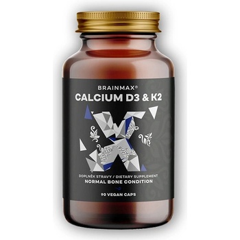 BrainMax Calcium D3 & K2 90 rostlinných kapsúl