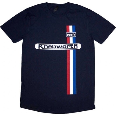 Oasis tričko Knebworth Vertical Stripe Navy Blue
