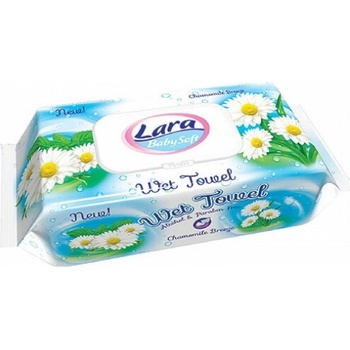 Lara vlhčené obrúsky Chamomile 120 ks