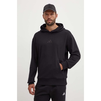 Adidas Памучен суичър adidas All SZN в черно с качулка с апликация IX1248 (IX1248)