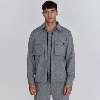 SikSilk Men's Smart Overshirt - Grey