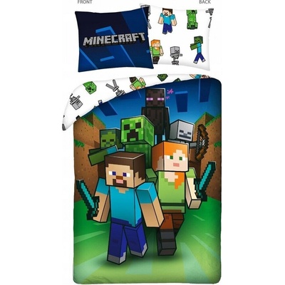Halantex obliečky Minecraft MNC-239BL 160x200 70x80