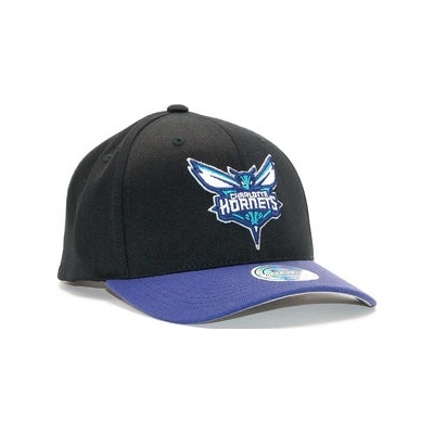 Mitchell & Ness Charlotte Hornets 2 Tone Black/Purple Snapback Černá Fialová Šedá