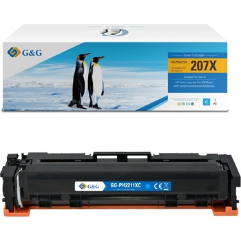 Compatible КАСЕТА ЗА HP Color Laserjet PRO M255dw/MFP M282nw/M283cdw/M283fdw - HIGH CAPACITY - /207X/ - Cyan - W2211X - PN NT-PH2211XC - G&G (NT-PH2211XC)