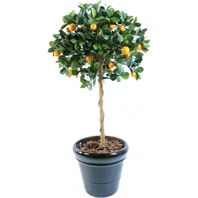 Luxusní umělý strom POMERANČOVNÍK HEAD, 125cm