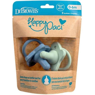 Dr. Brown’s cumlíky HappyPaci modrá/zelená 1×2 ks