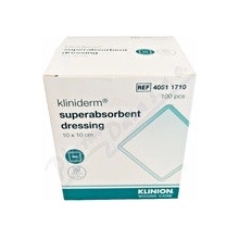 MEDECO B.V. Superabsorp.obvaz Kliniderm nesteril 10 x 10 cm 100 ks