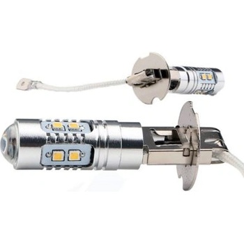 Диодна крушка h3 10w с 10 диода 2323 и лупа