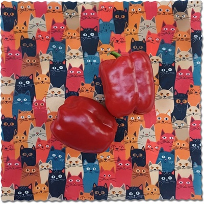 Beepack Voskovaný ubrousek KOČKY 28x28 cm