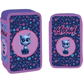 S-Cool Несесер с пособия S. Cool - Meow, 3 ципа, 38 части (SC2922)