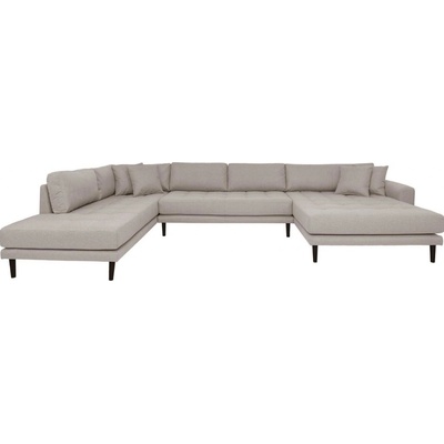 Nordic Living Limo Šedá látková 370 x 220 cm levá