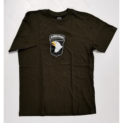Triko krátký rukáv se znakem 101 AIRBORNE ČERNÉ