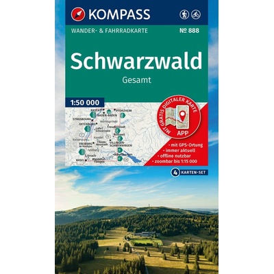 Schwarzwald 1:50 t. (4 mapy)