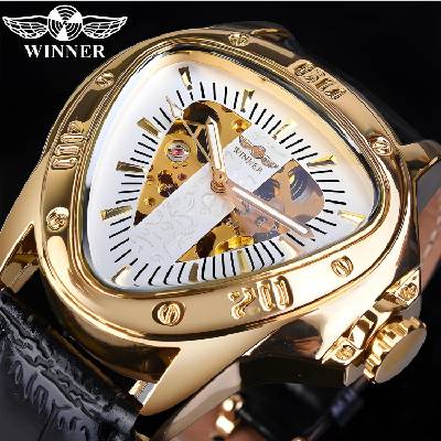 Winner Часовник Winner OT-14445 - Черен / Златен / Бял KP14445 (OT-14445)