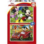 Educa - Puzzle 2x20 Mickey Mouse: Zábavný park - 40 - 99 piese